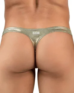 Clever 2063 Diamond Thongs Gold
