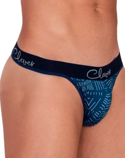 Clever 1416 Lush Thongs Dark Blue