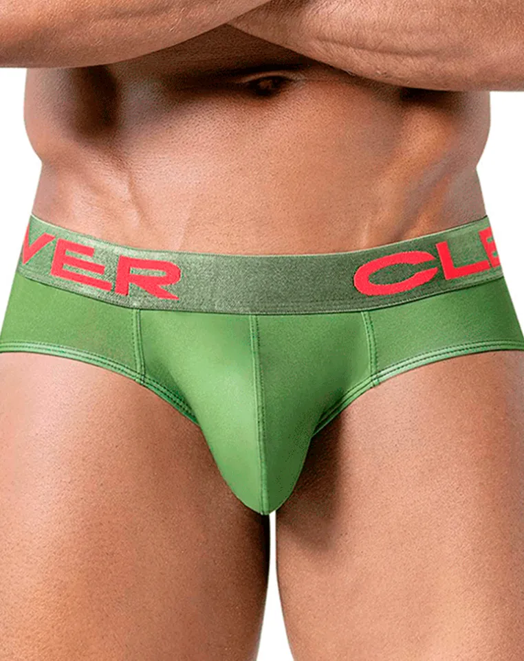 Clever 519968 3pk Australian Latin Briefs Beige-blue-green