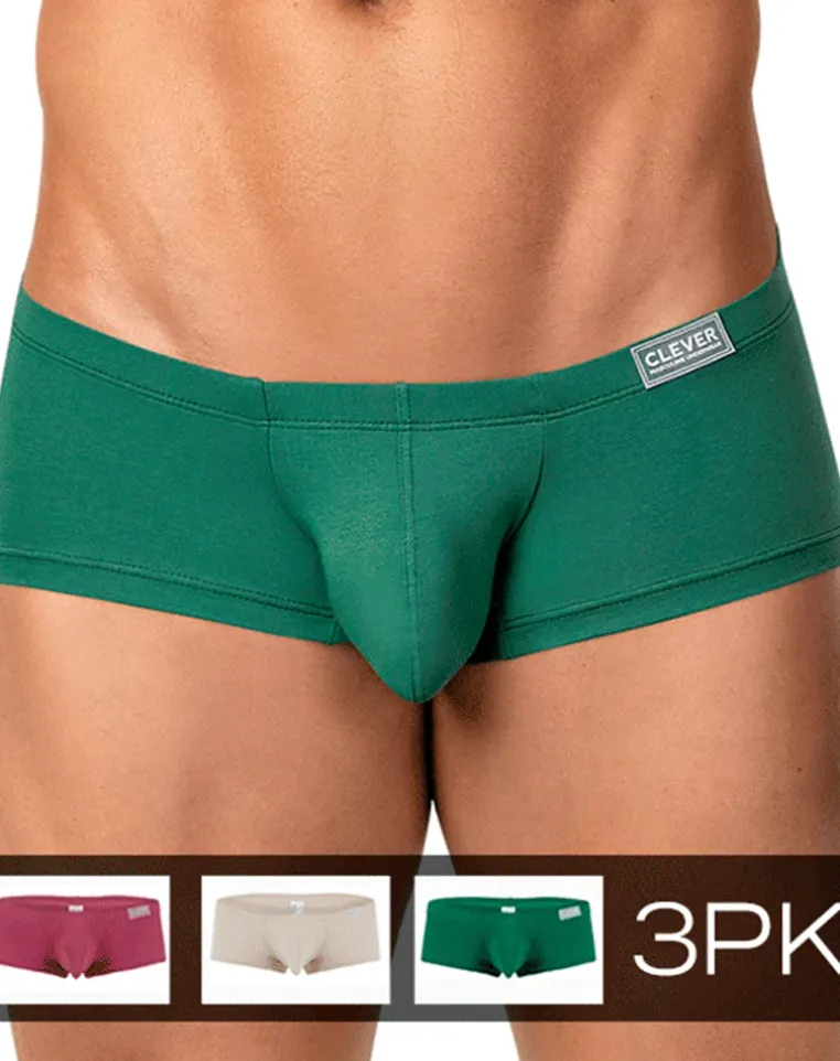 Clever 26066 3pk Australian Latin Trunks Multi-colored