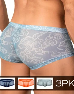 Clever 26067 3pk Australian Latin Trunks Multi-colored