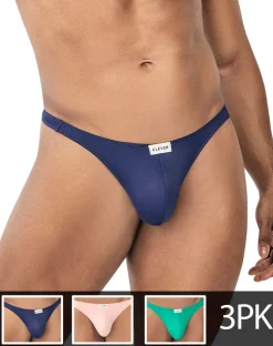 Clever 100007 3pk Autralian Latin Thongs Green-pink-blue