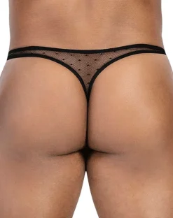 Clever 100008 3pk Autralian Latin Thongs Black-orange-black