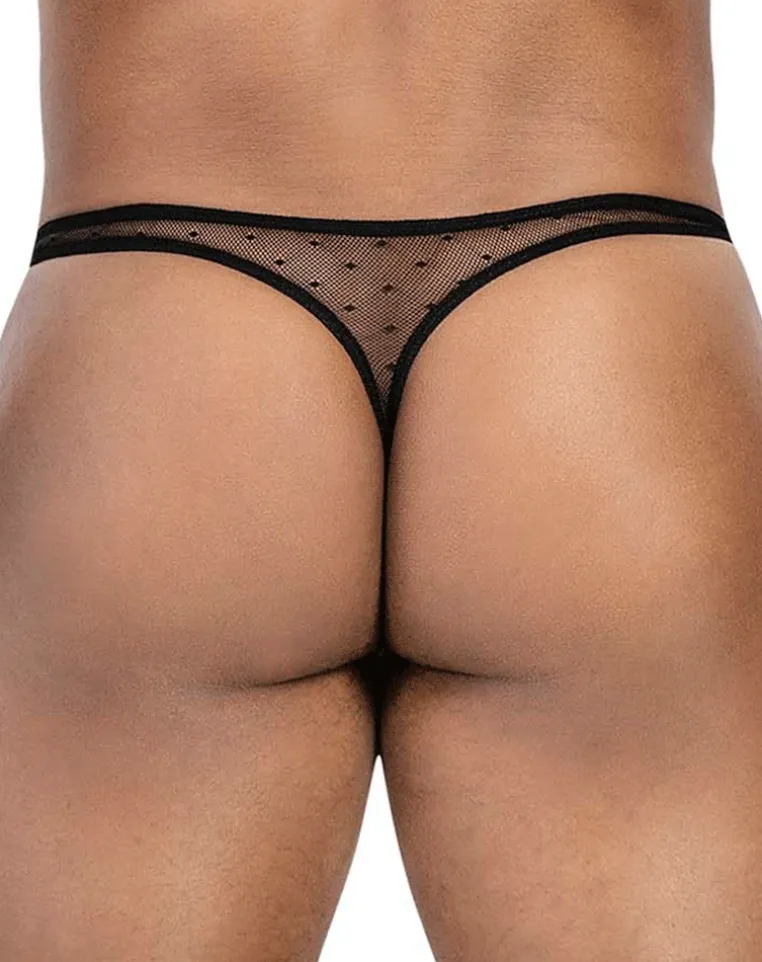 Clever 100008 3pk Autralian Latin Thongs Black-orange-black