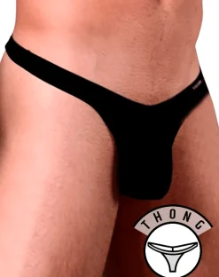 Doreanse 1392-blk Euro Thong Black
