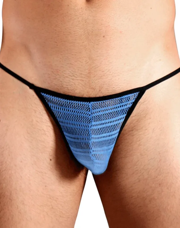 Doreanse 1306-blu Mesh G-string Thong Blue