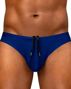 Ergowear Ew1832 Performance 4-way Stretch Men's Swim Thongs Blue Indigo