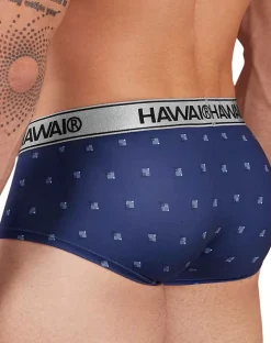 Hawai 42480 Printed Microfiber Briefs Blue