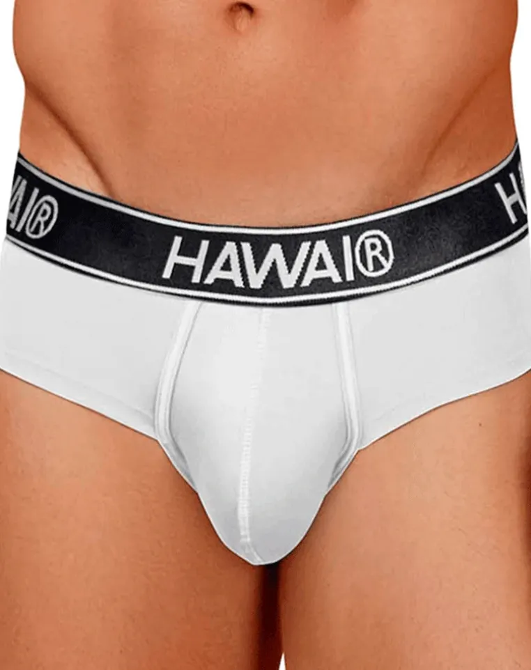 Hawair 41962 Cotton Blend Briefs White-01