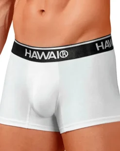 Hawair 4986 Cotton Blend Trunks White-01
