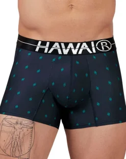 Hawair 42520 Printed Microfiber Trunks Dark Blue
