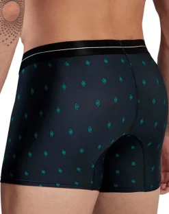 Hawair 42520 Printed Microfiber Trunks Dark Blue