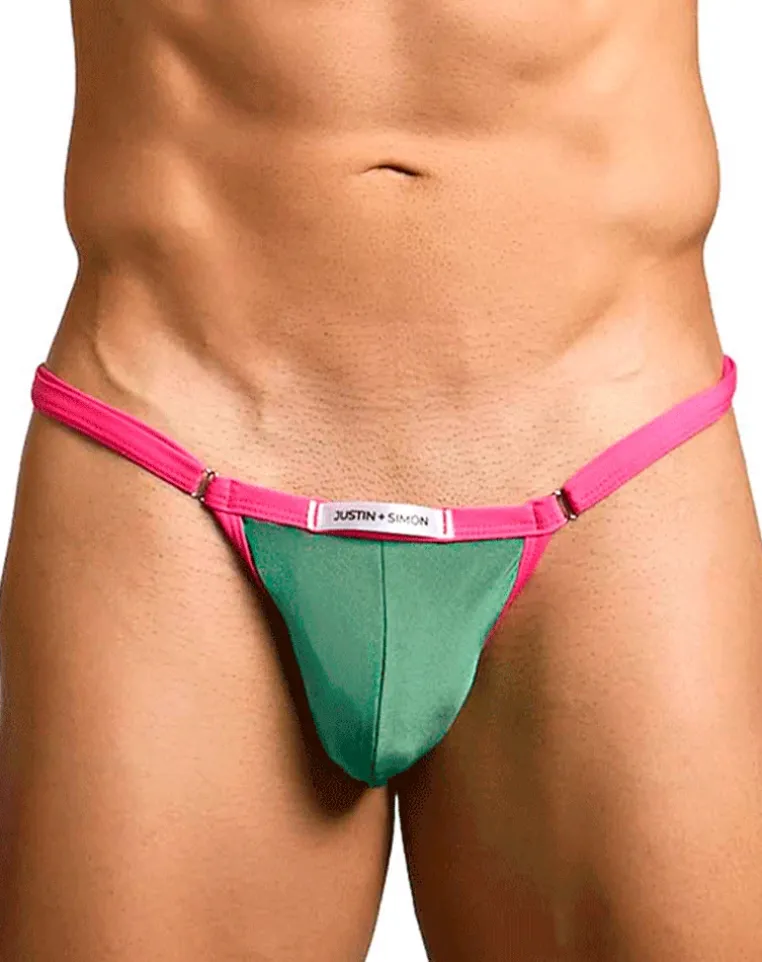 Justin+simon Xsj12 Bikini One New Green