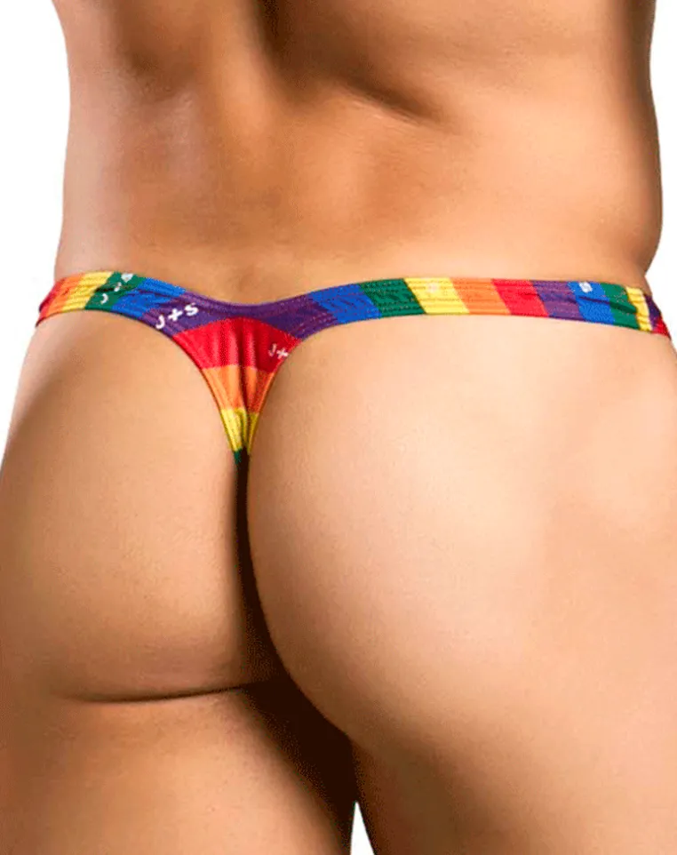 Justin+simon Xsjbu02 Bulge Thongs Pride Flag