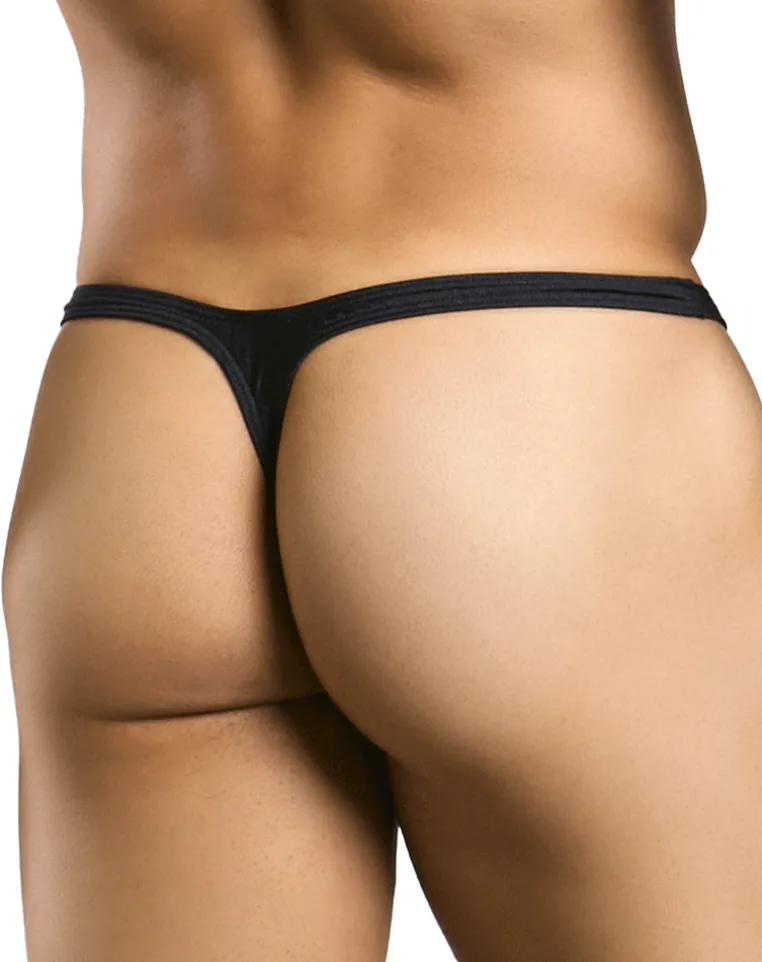 Justin+simon Xsjbu02 Bulge Thongs Black