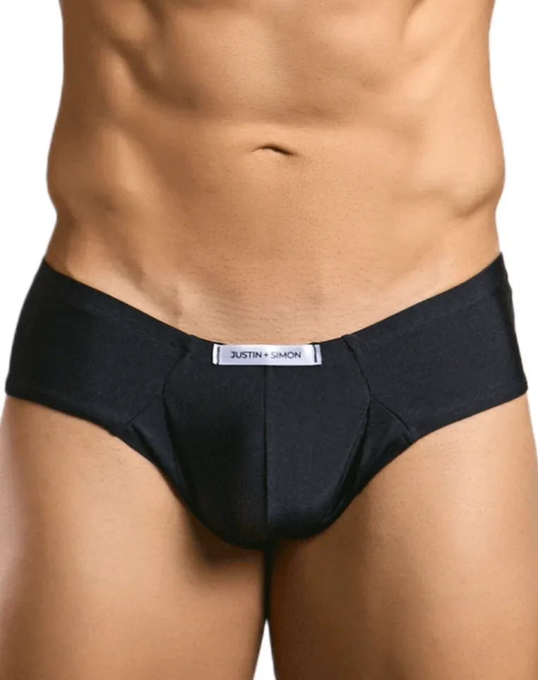 Justin+simon Xsj22 Cheek Briefs Black