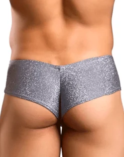 Justin+simon Xsj22 Cheek Briefs Lurex Gray