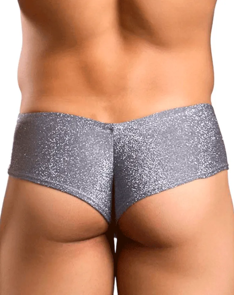 Justin+simon Xsj22 Cheek Briefs Lurex Gray