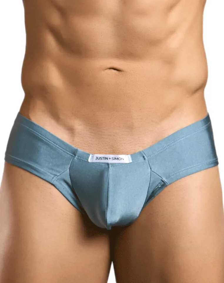 Justin+simon Xsj22 Cheek Briefs Metal Green