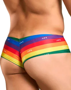 Justin+simon Xsj22 Cheek Briefs Pride Flag
