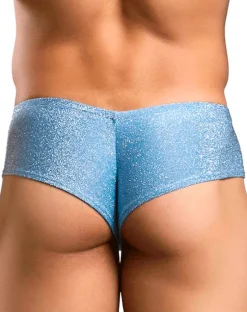 Justin+simon Xsj22 Cheek Briefs Lurex Blue