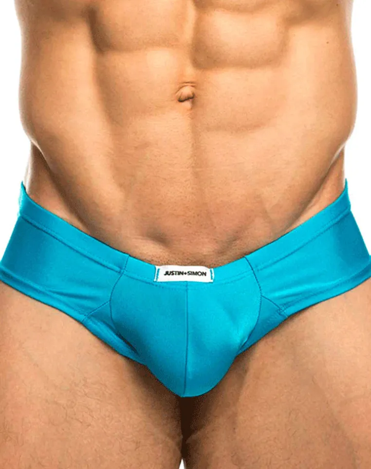 Justin+simon Xsj22 Cheek Briefs Turquoise
