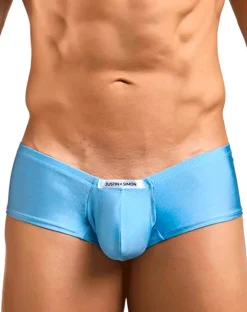 Justin+simon Xsj13 Cheeky Bulge Boxer Baby Blue