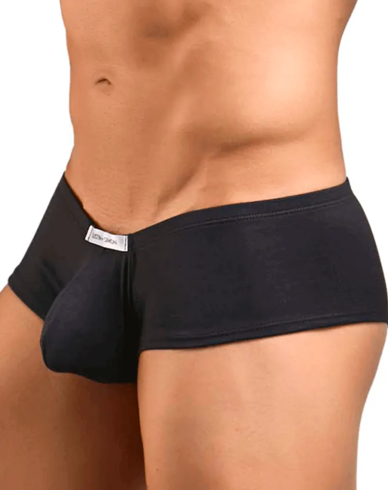 Justin+simon Xsj13 Cheeky Bulge Boxer Peach Black
