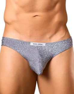 Justin+simon Xsj01 Classic Silky Bikini Lurex Gray