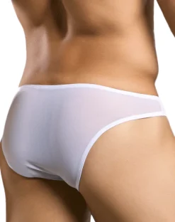 Justin+simon Xsj01 Classic Silky Bikini White Mesh