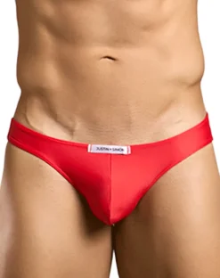 Justin+simon Xsj01 Classic Silky Bikini Red