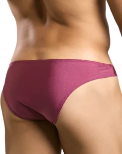 Justin+simon Xsj01 Classic Silky Bikini Wine