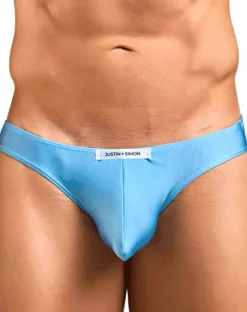 Justin+simon Xsj01 Classic Silky Bikini Baby Blue