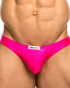 Justin+simon Xsj01 Classic Silky Bikini Pink