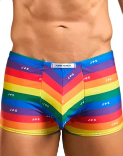 Justin+simon Xsj08 Classic Trunks Pride Flag