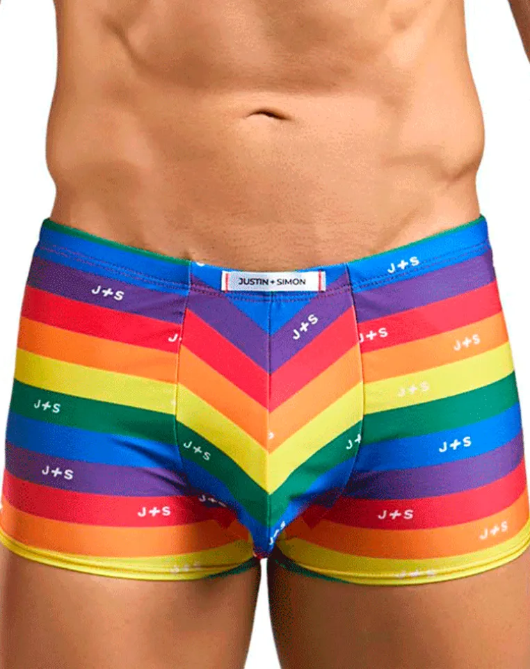 Justin+simon Xsj08 Classic Trunks Pride Flag