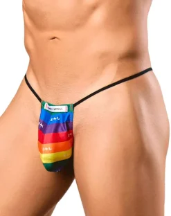 Justin+simon Xsj02 Silky G-string Bulge Pride Flag
