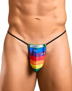 Justin+simon Xsj02 Silky G-string Bulge Pride Flag