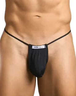 Justin+simon Xsj02 Silky G-string Bulge Black