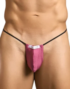 Justin+simon Xsj02 Silky G-string Bulge Wine