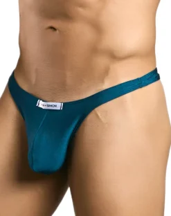 Justin+simon Xsj03 Silky Sexy Thongs Opal Green
