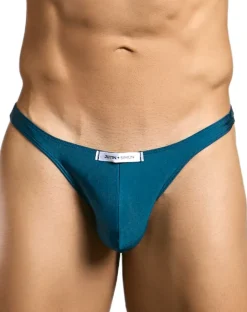 Justin+simon Xsj03 Silky Sexy Thongs Opal Green