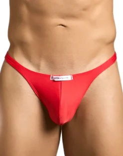 Justin+simon Xsj03 Silky Sexy Thongs Red