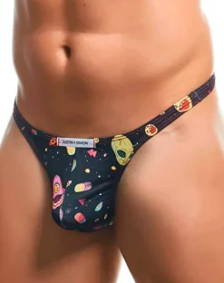 Justin+simon Xsj03 Silky Sexy Thongs Psycodelic