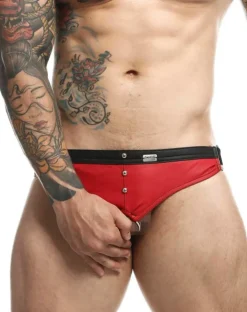 Malebasics Dmbl01 Dngeon Cockring Jockstrap Red