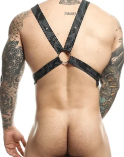 Malebasics Dmbl09 Dngeon Cross Chain Harness Black