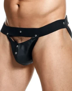 Malebasics Dmbl04 Dngeon Peekaboo Jockstrap Black