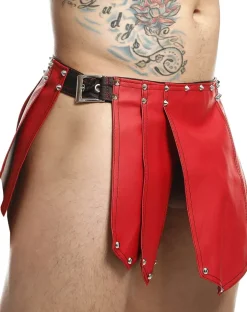 Malebasics Dmbl10 Dngeon Roman Skirt Red