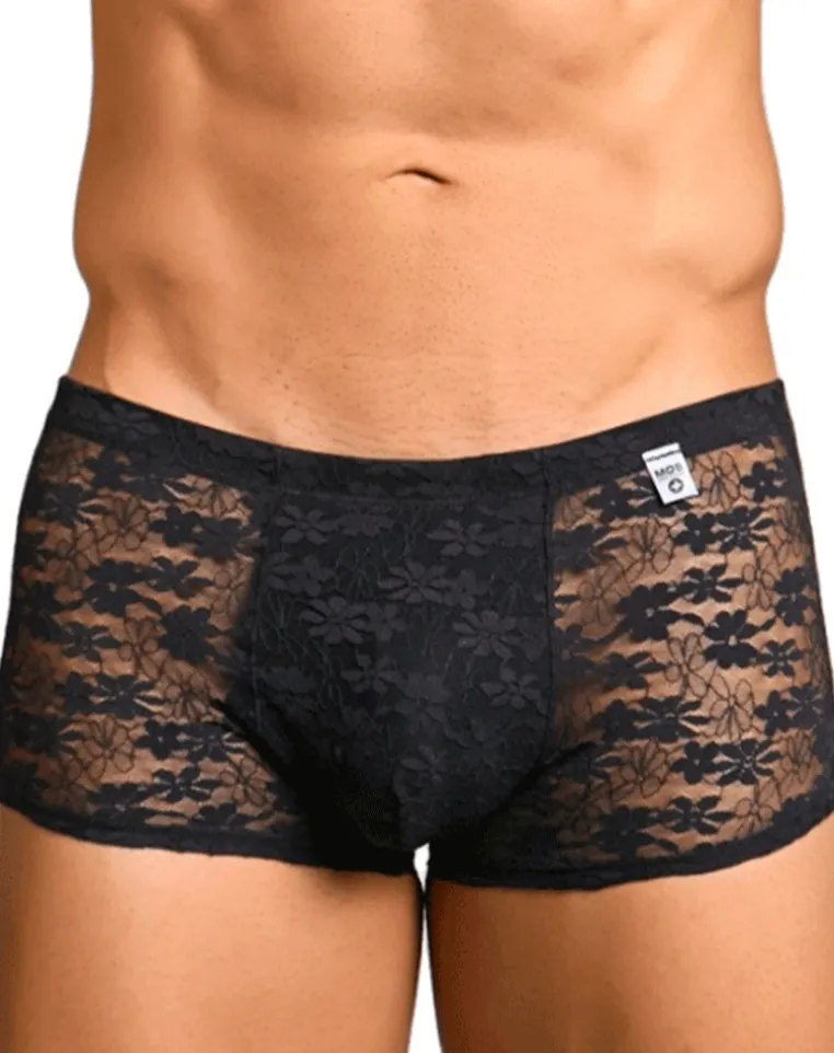 Malebasics Mbl84 Classic Pouch Trunks Black Lace