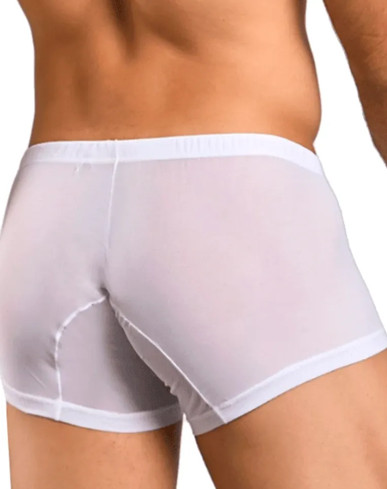 Malebasics Mbl78 Lace Trunks White Mesh